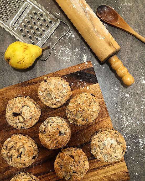 Perfect Pear and Chocolate Scones