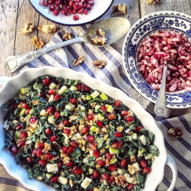 Kale, Apple, Walnut and Sumac Onion Tabbouleh