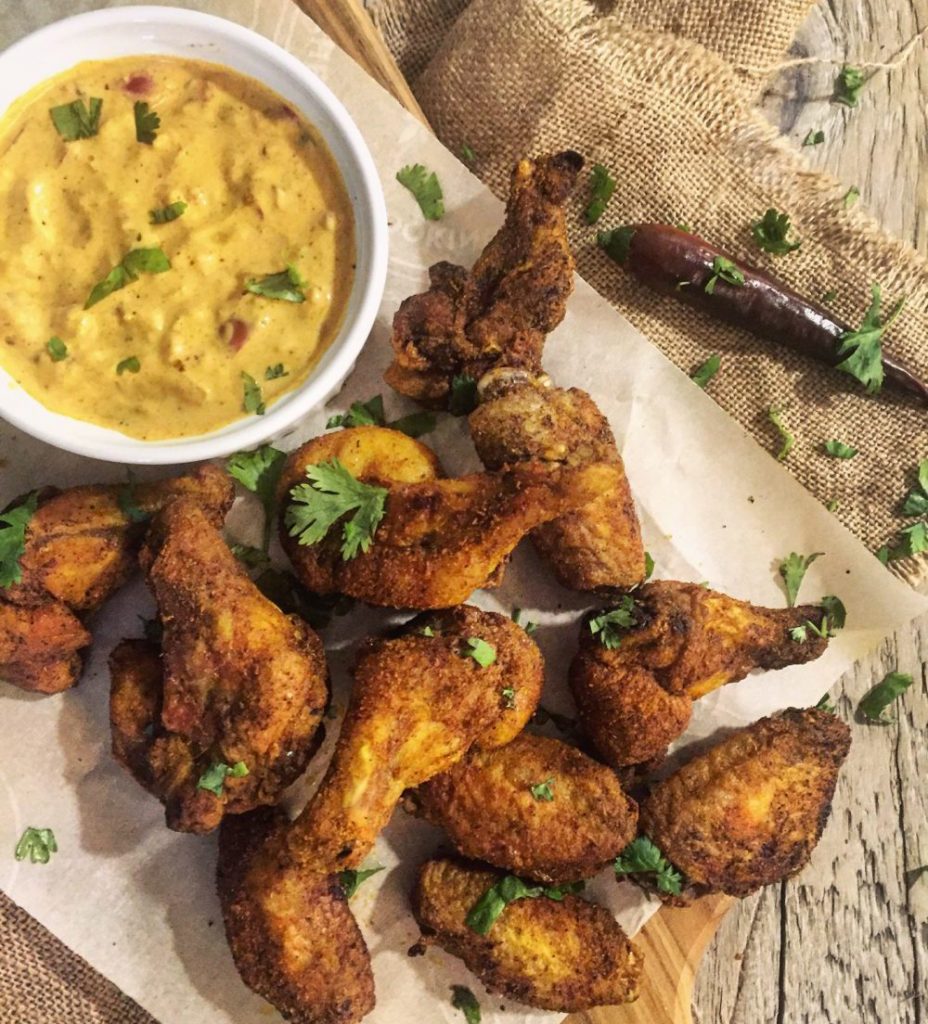 Baked Curry Chicken Wings