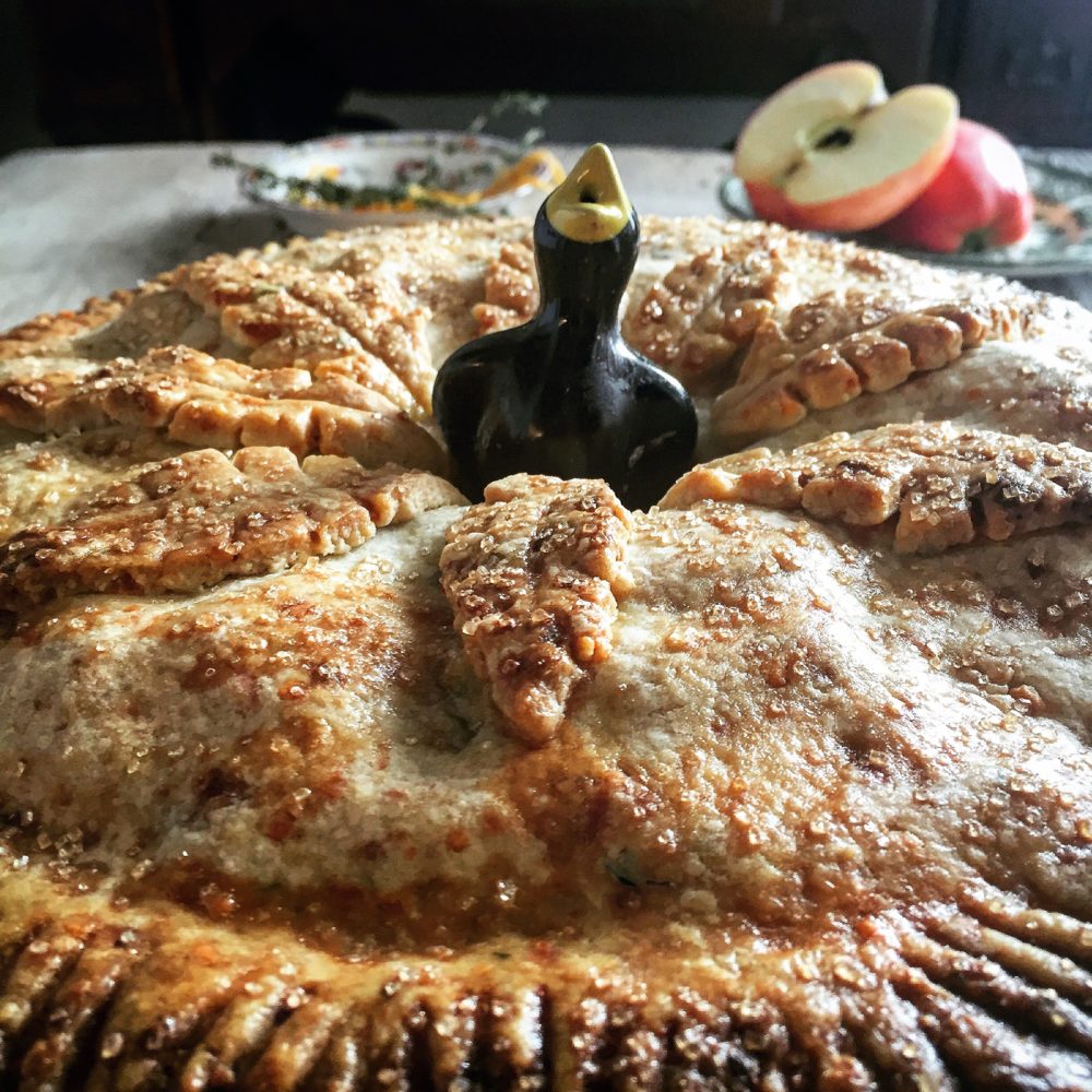 Apple Pie with a Cheddar and Thyme Crust