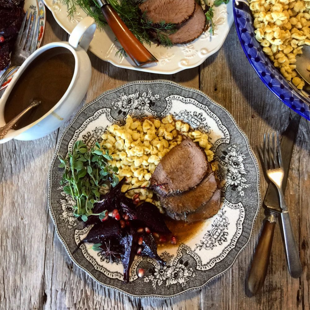 sauerbraten with spaetzle