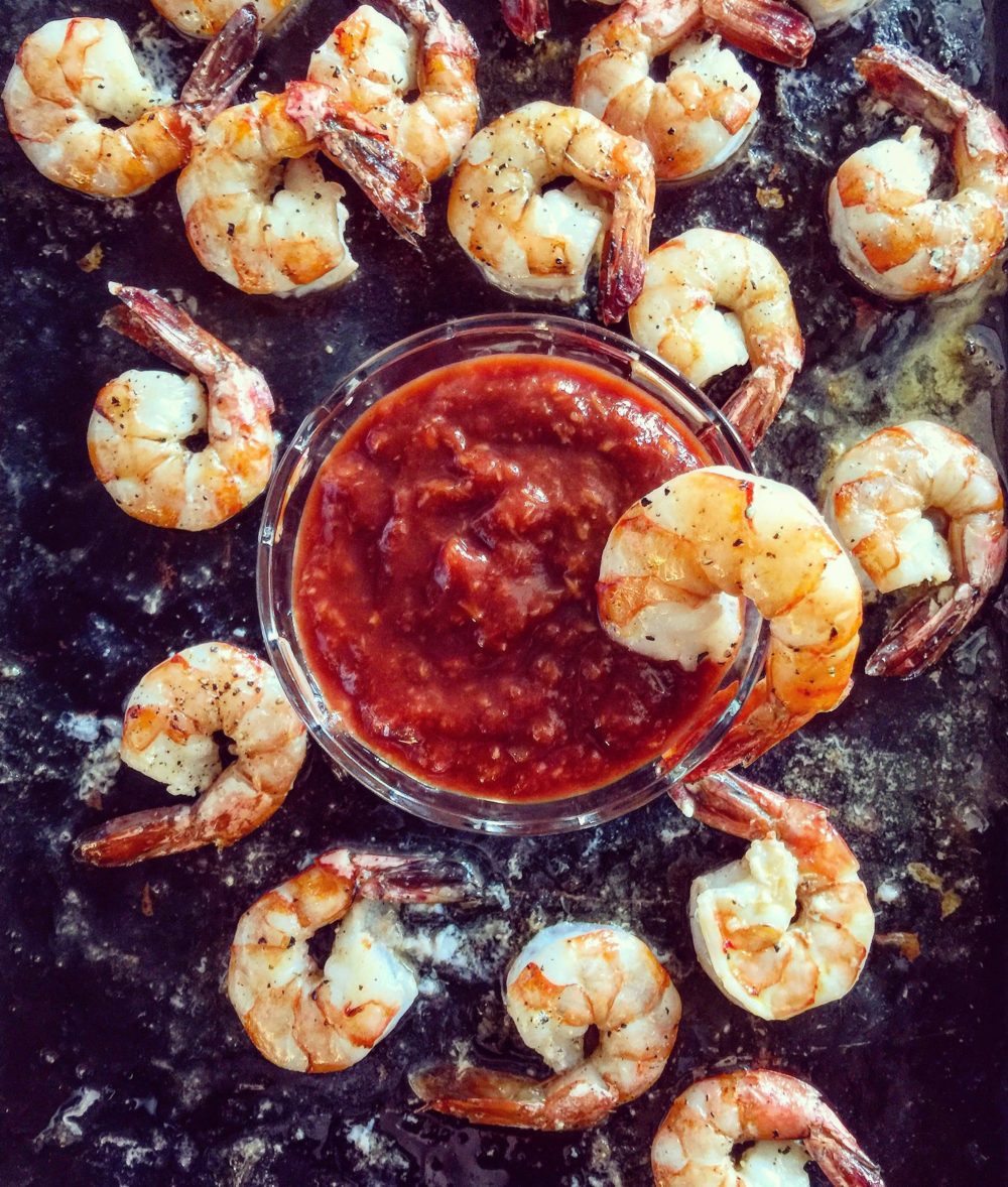 Harissa Spiked Shrimp Cocktail The Lemon Apron