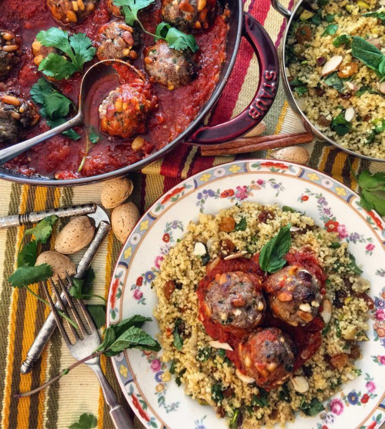 Moroccan Meatballs with Jewelled Couscous The Lemon Apron