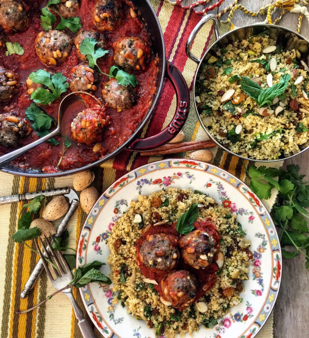 Moroccan Meatballs with Jewelled Couscous