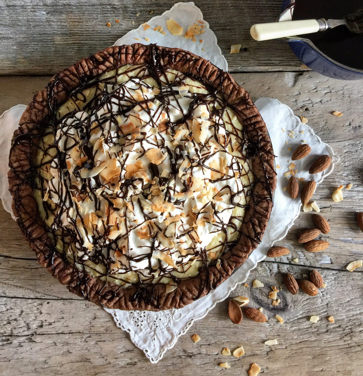 Almond Joy Coconut Cream Pie