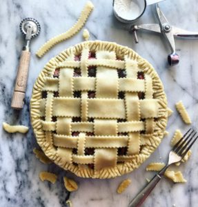 Cherry Rhubarb Pie