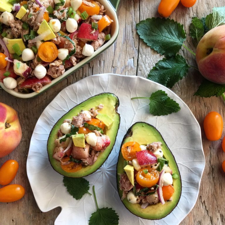 Bocconci Pearl Tuna Caprese Salad