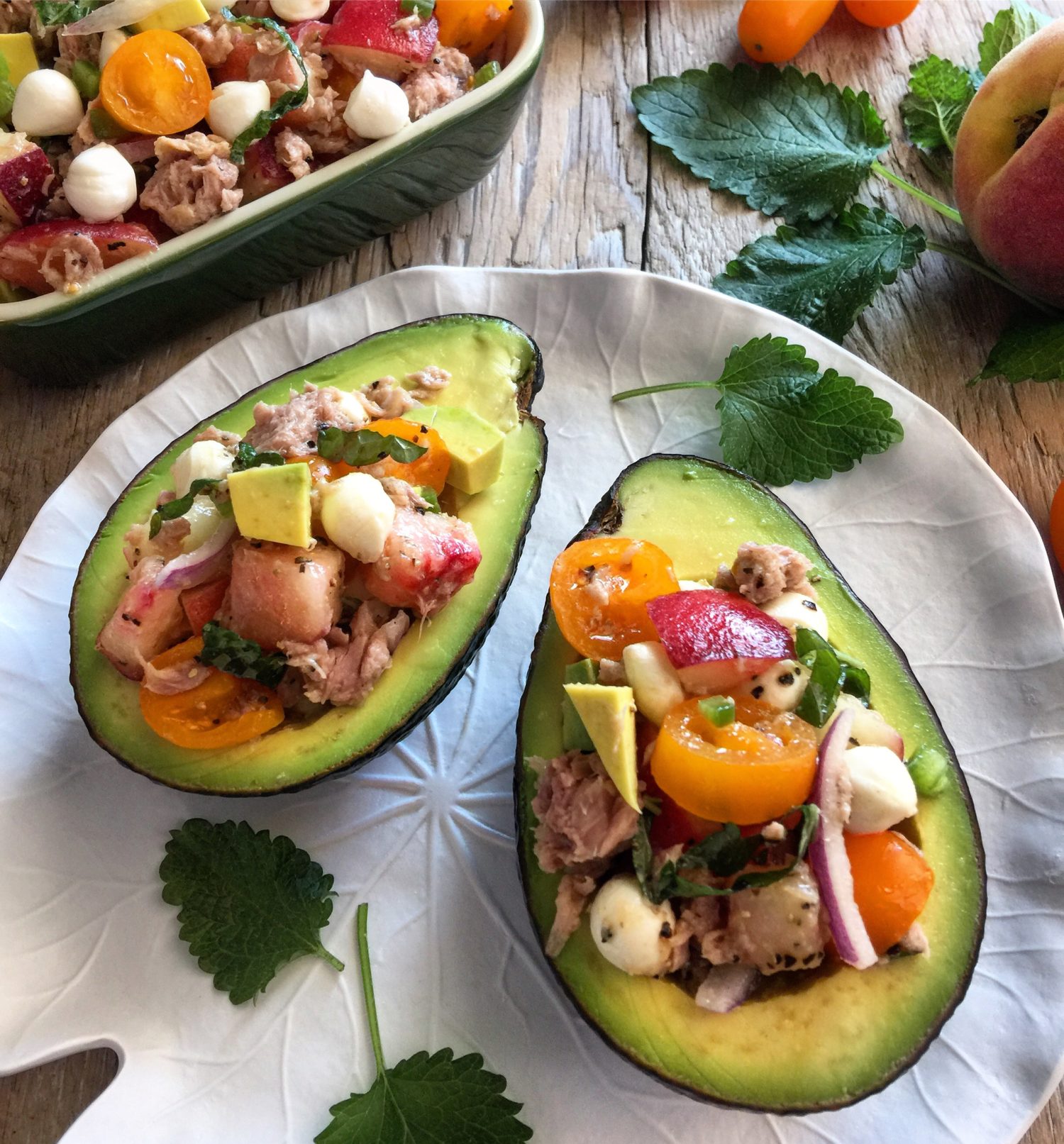 Bocconcini Pearl Tuna Caprese Salad