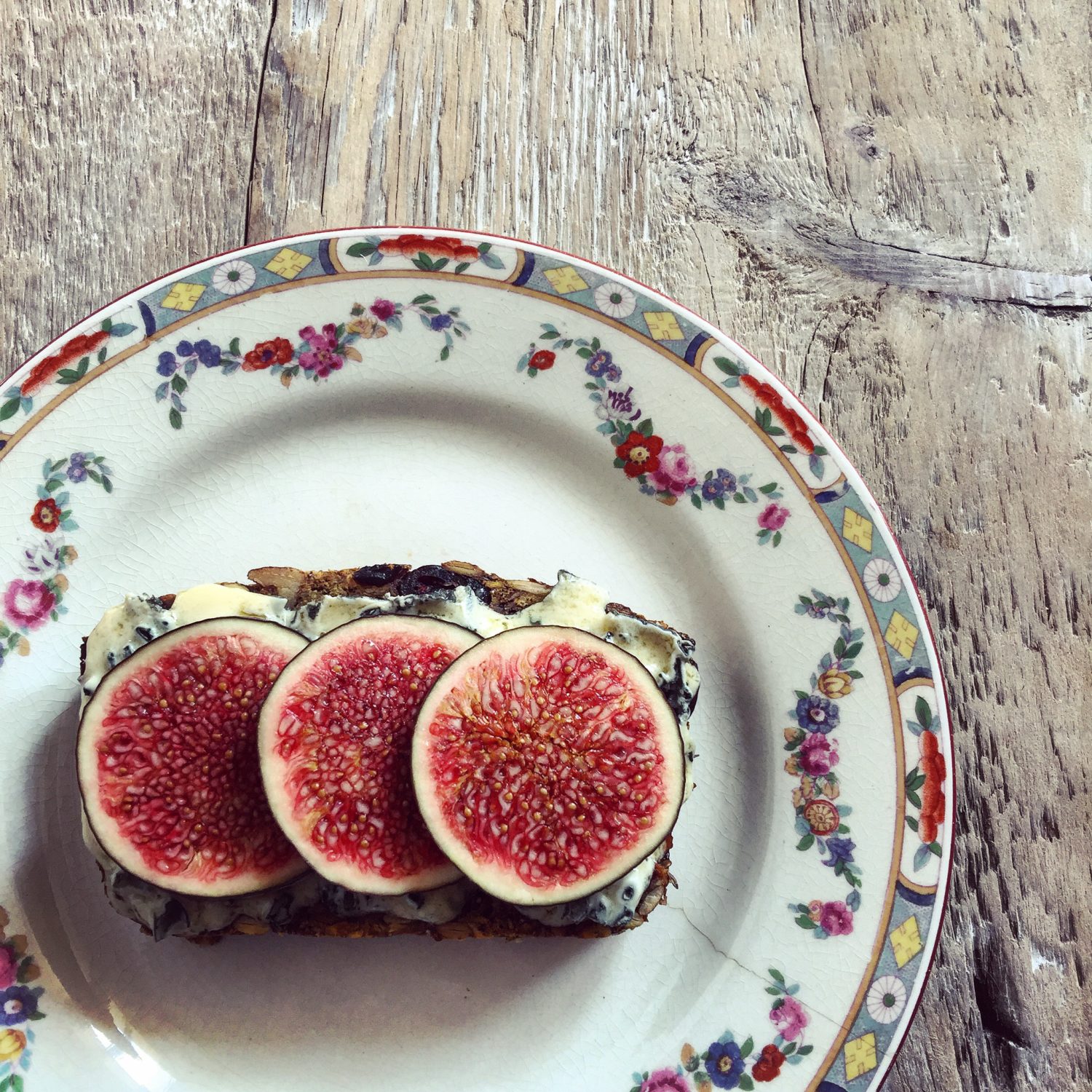 Nut and Seed Loaf with Blue Cheese and Fig