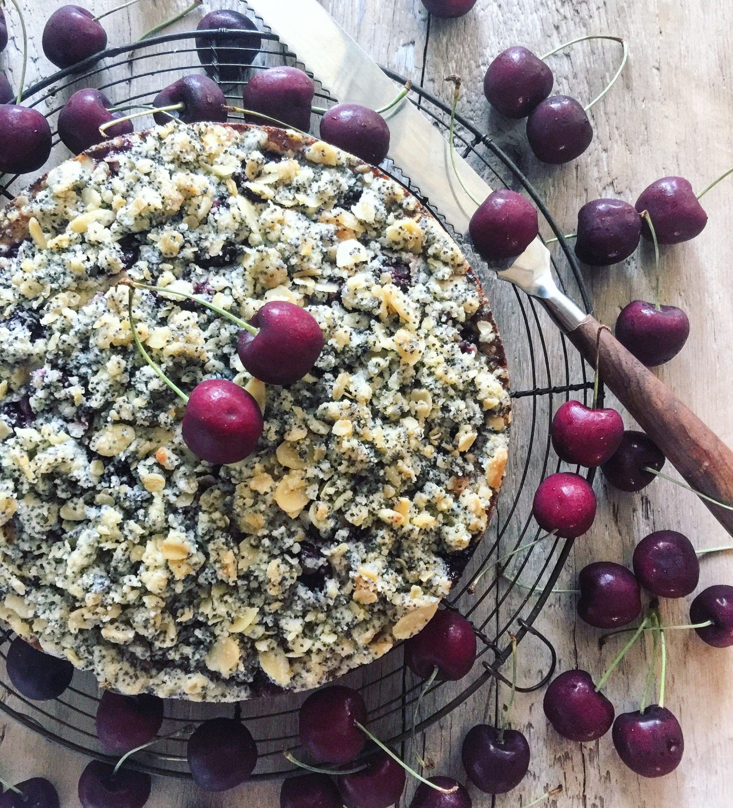 cherry poppyseed cake