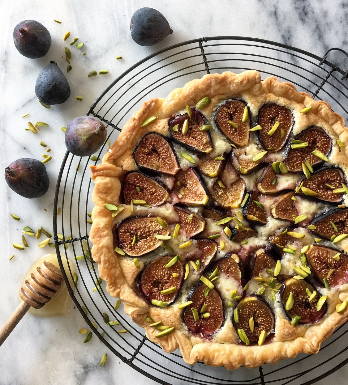 Recipe: Fig & Rosemary Tart with an Apricot Ricotta