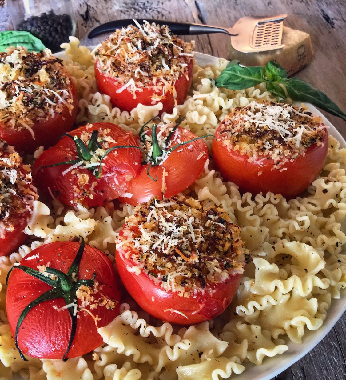 roasted stuffed tomatoes