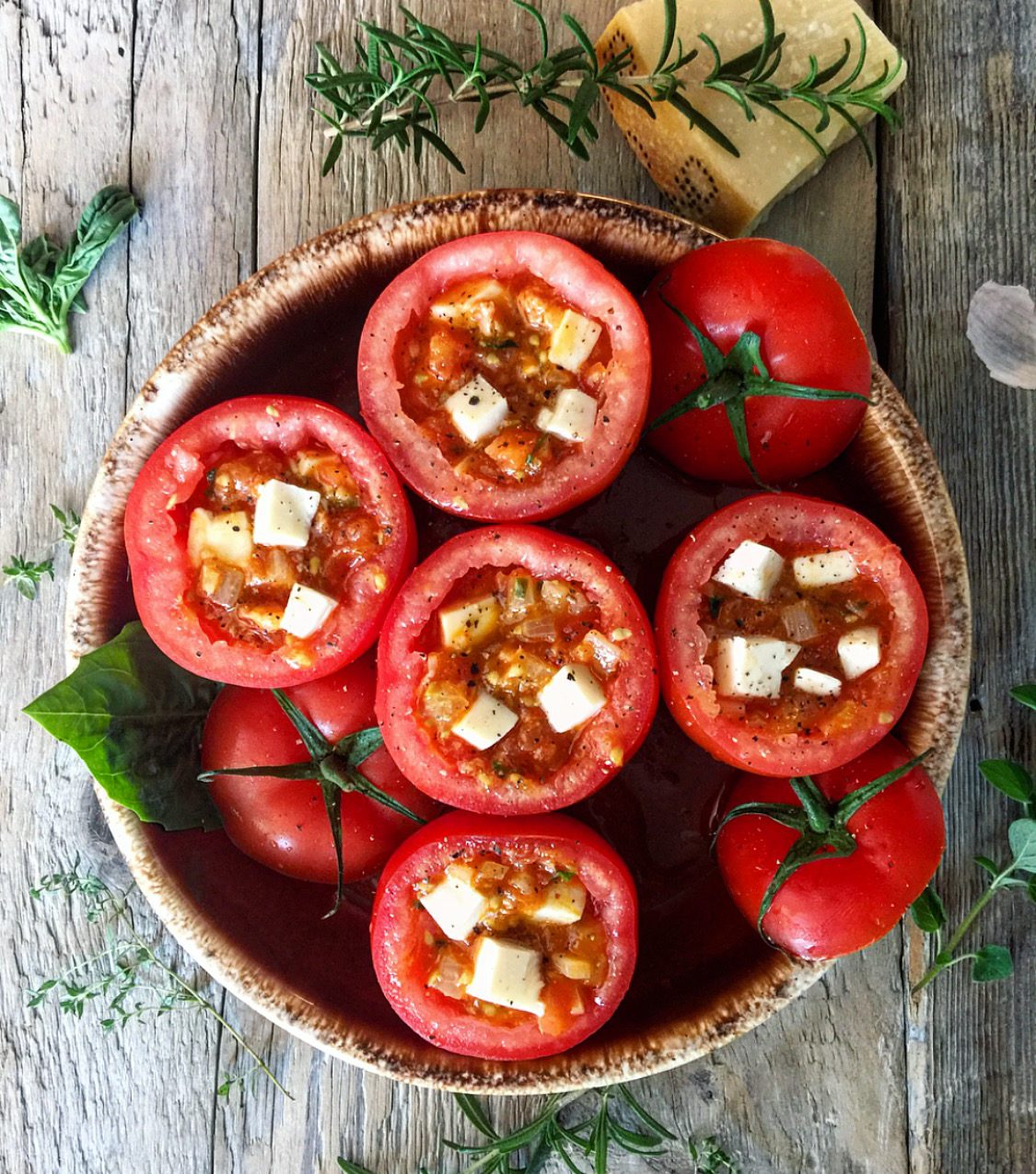 roasted stuffed tomatoes