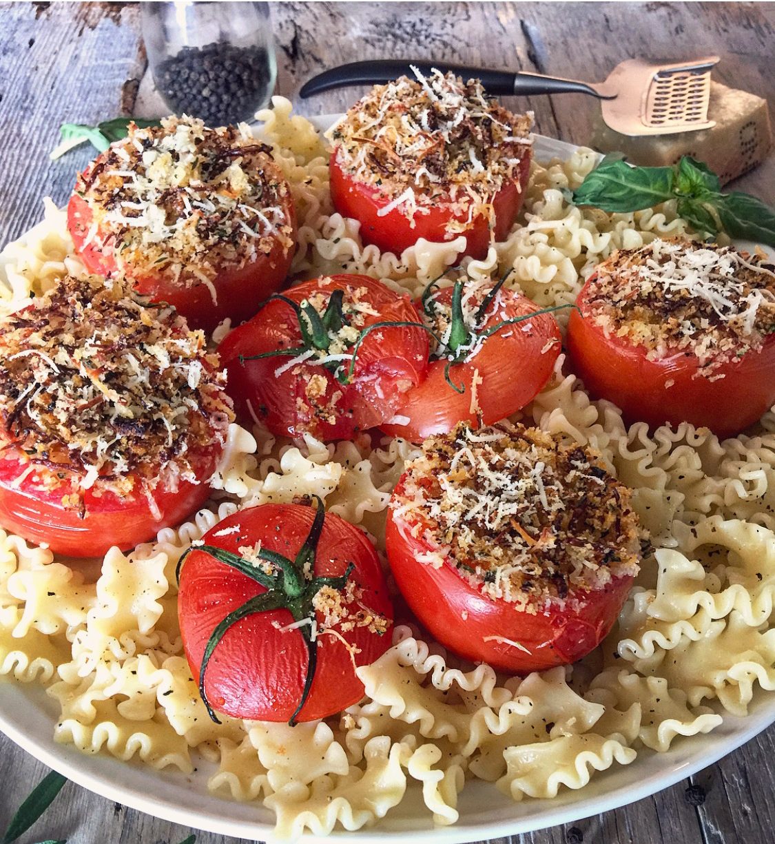 roasted stuffed tomatoes