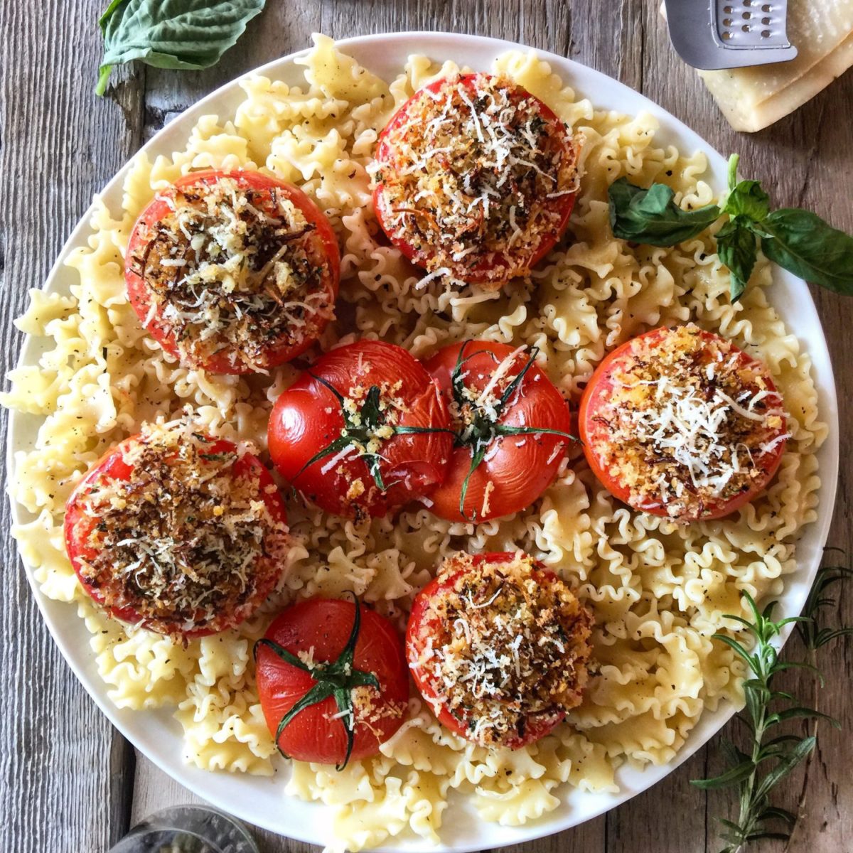 roasted stuffed tomatoes