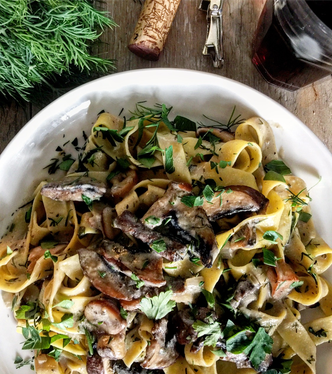 mushroom stroganoff