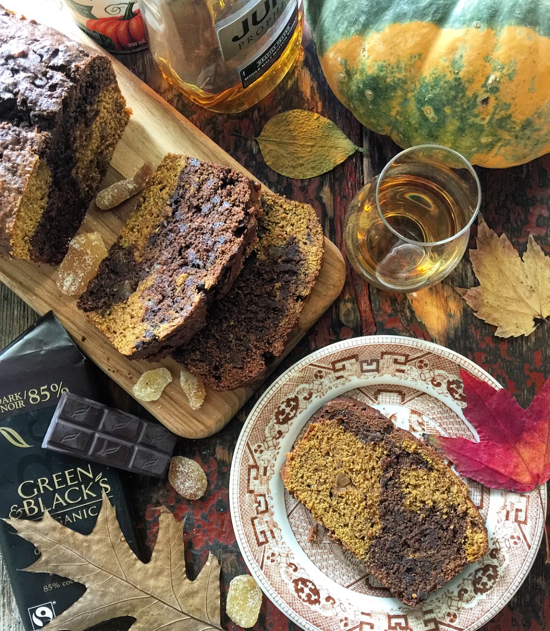 Pumpkin Chocolate Swirl Loaf