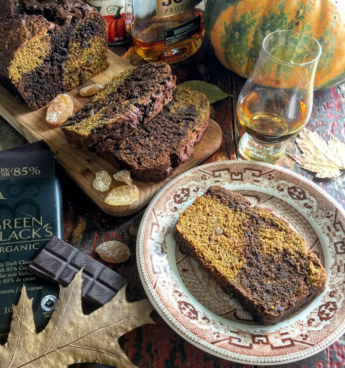 Pumpkin Chocolate Swirl Loaf