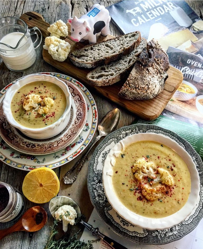 Oven Roasted Cauliflower Soup | The Lemon Apron