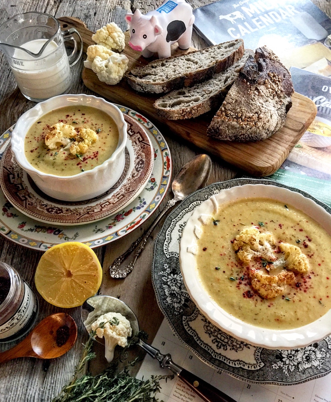 Roasted Cauliflower Soup