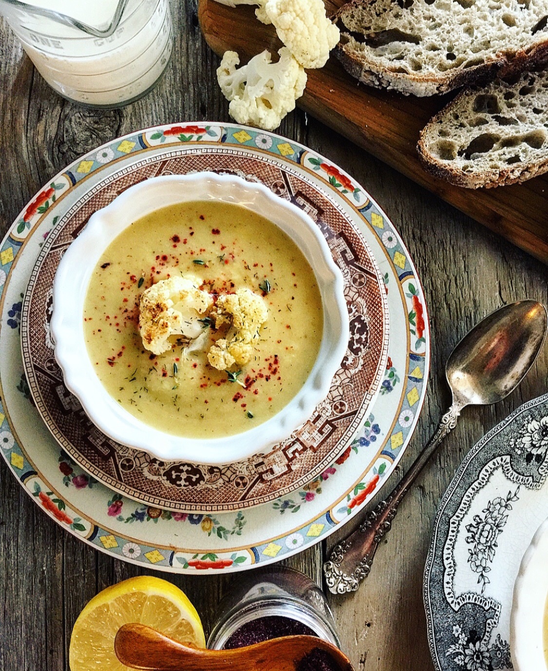 Roasted Cauliflower Soup