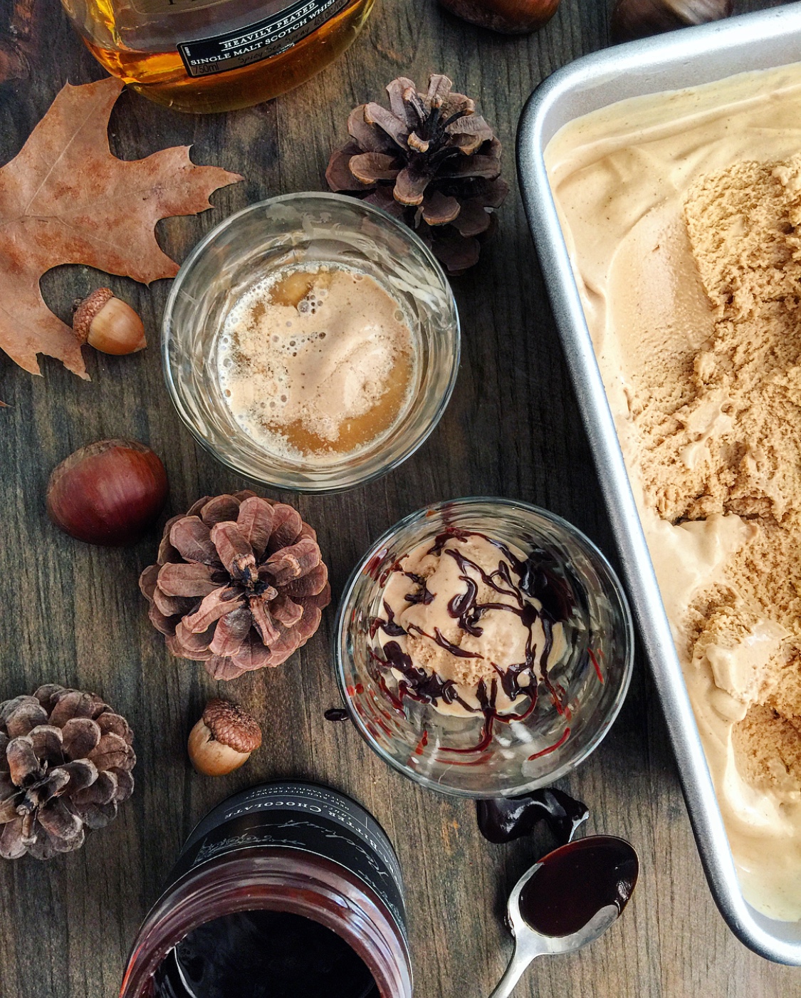 Chestnut Ice cream affogato