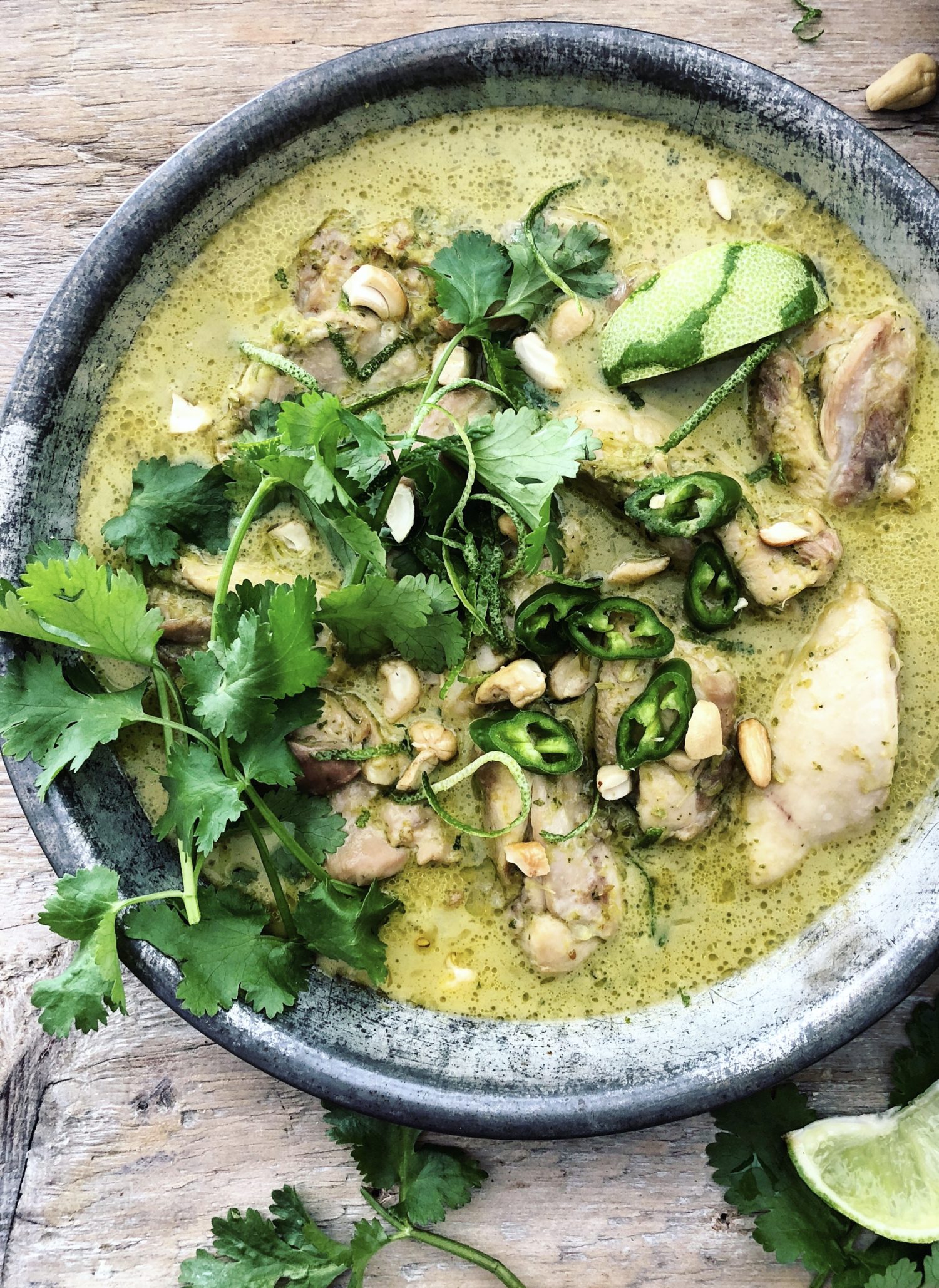 Thai curry cheap chicken green