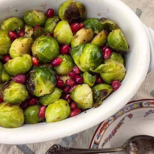 Brussels Sprouts with Pomegranate Arils