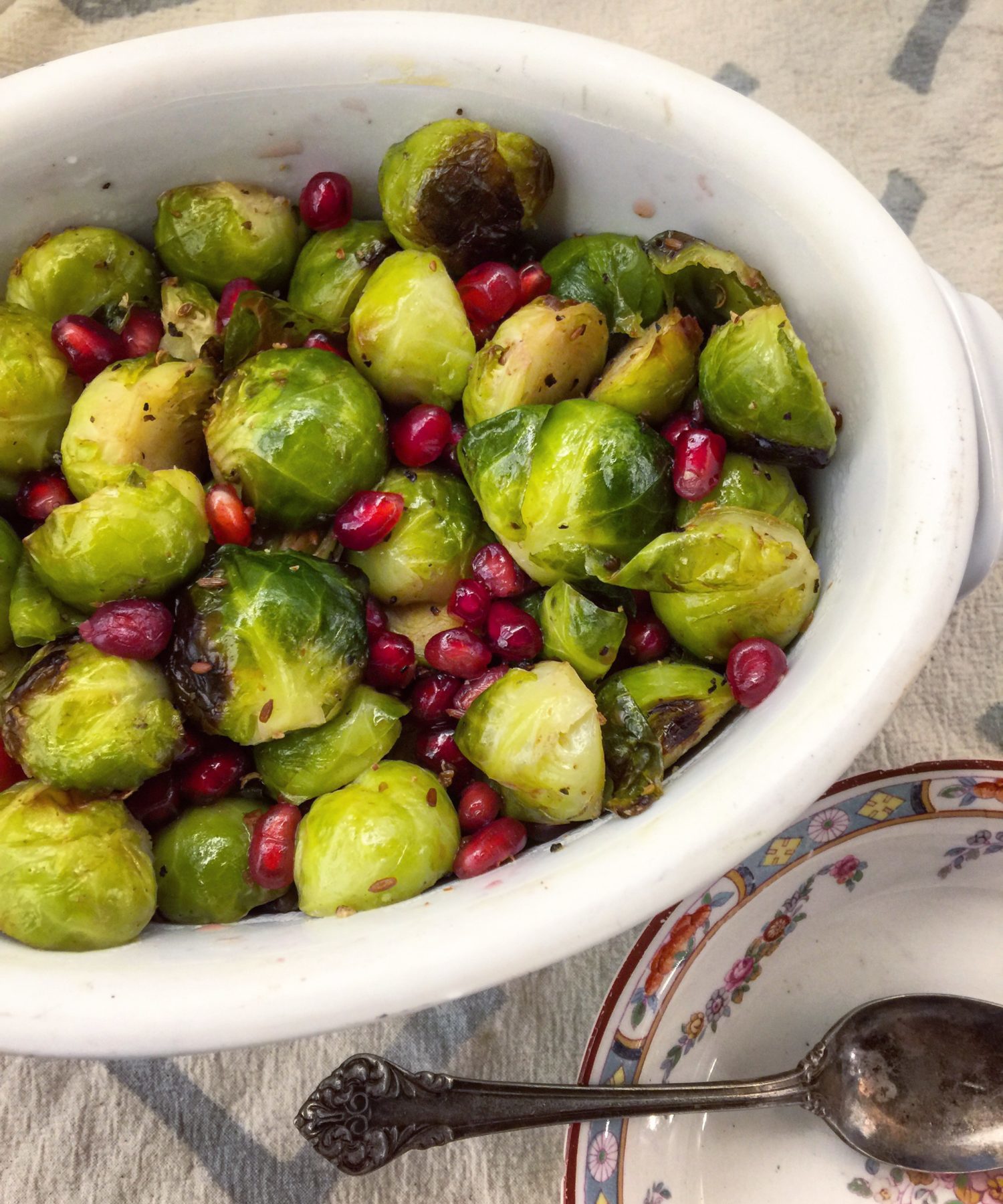 Brussels Sprouts with Pomegranate Arils
