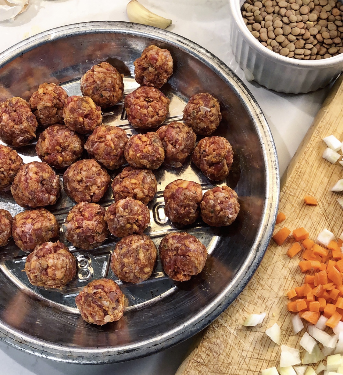 North African Harira lamb meatballs