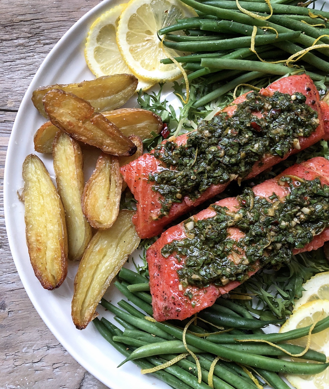 Salmon Confit with Chermoula