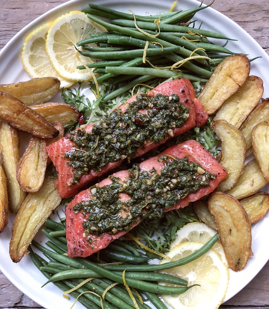 Salmon Confit with Chermoula