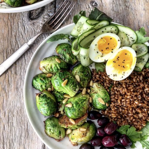 Sauteed Brussels Sprouts with Pine Nuts