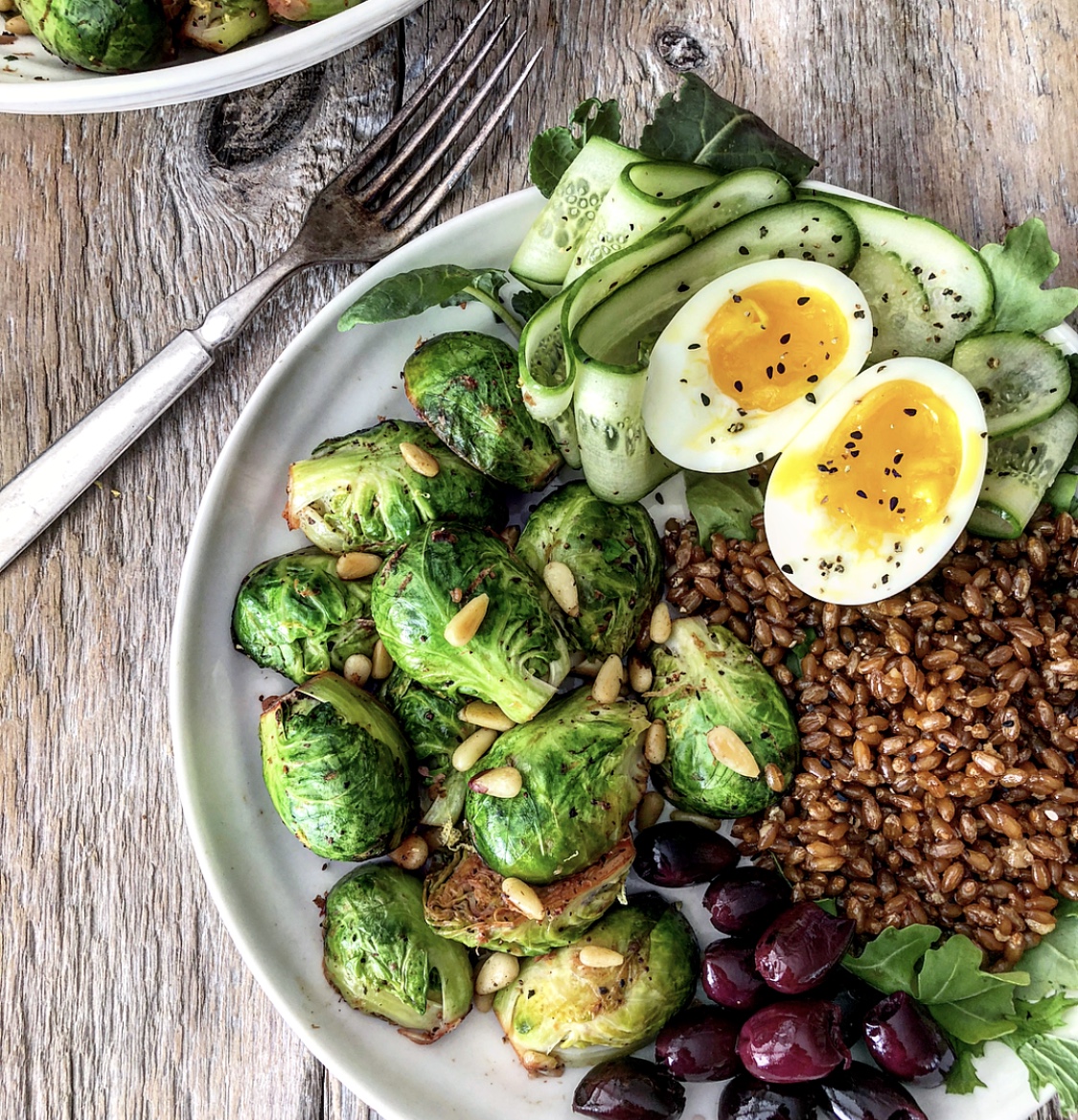 Sauteed Brussels Sprouts with Pine Nuts