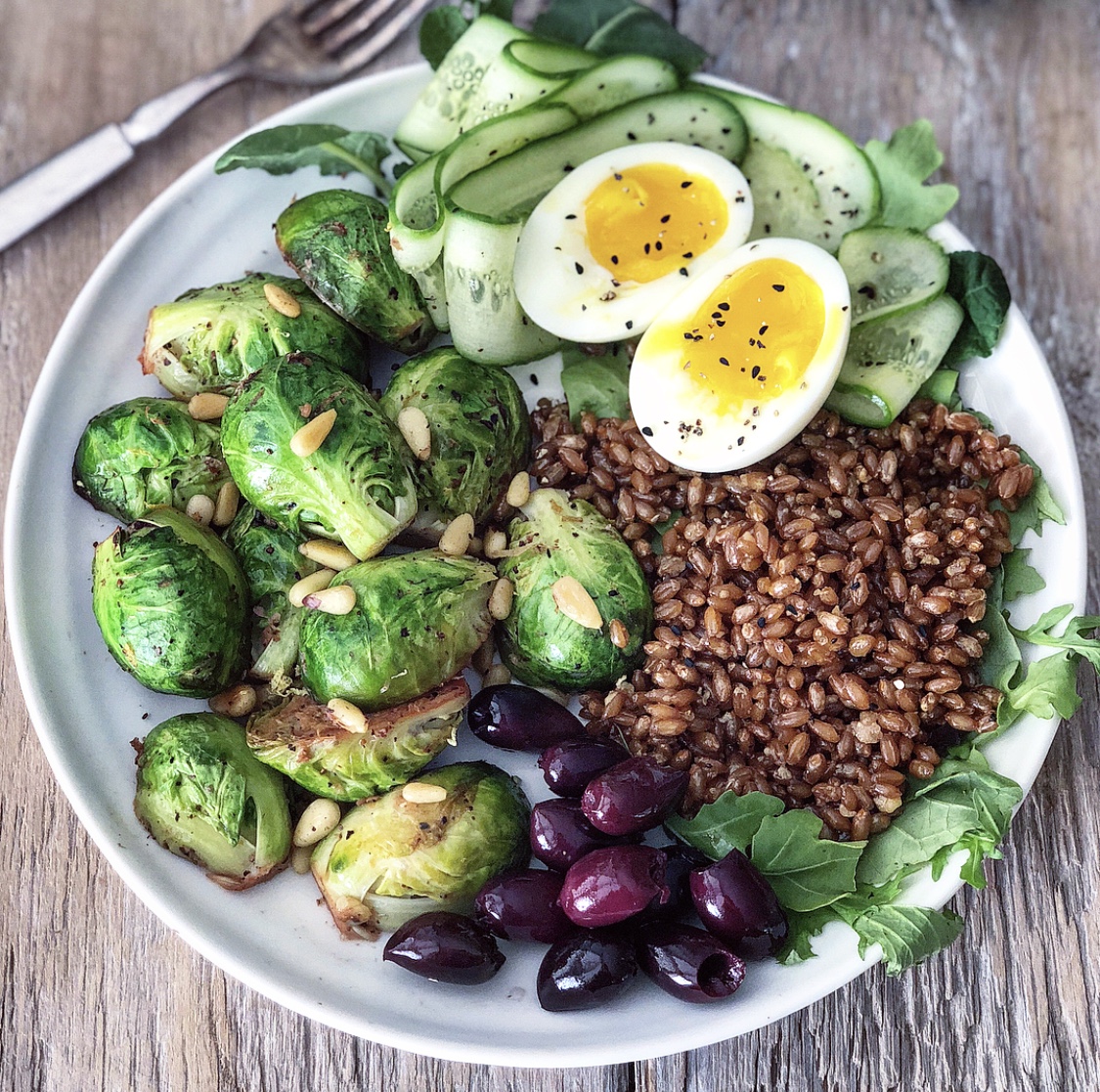 Sauteed Brussels Sprouts with Pine Nuts