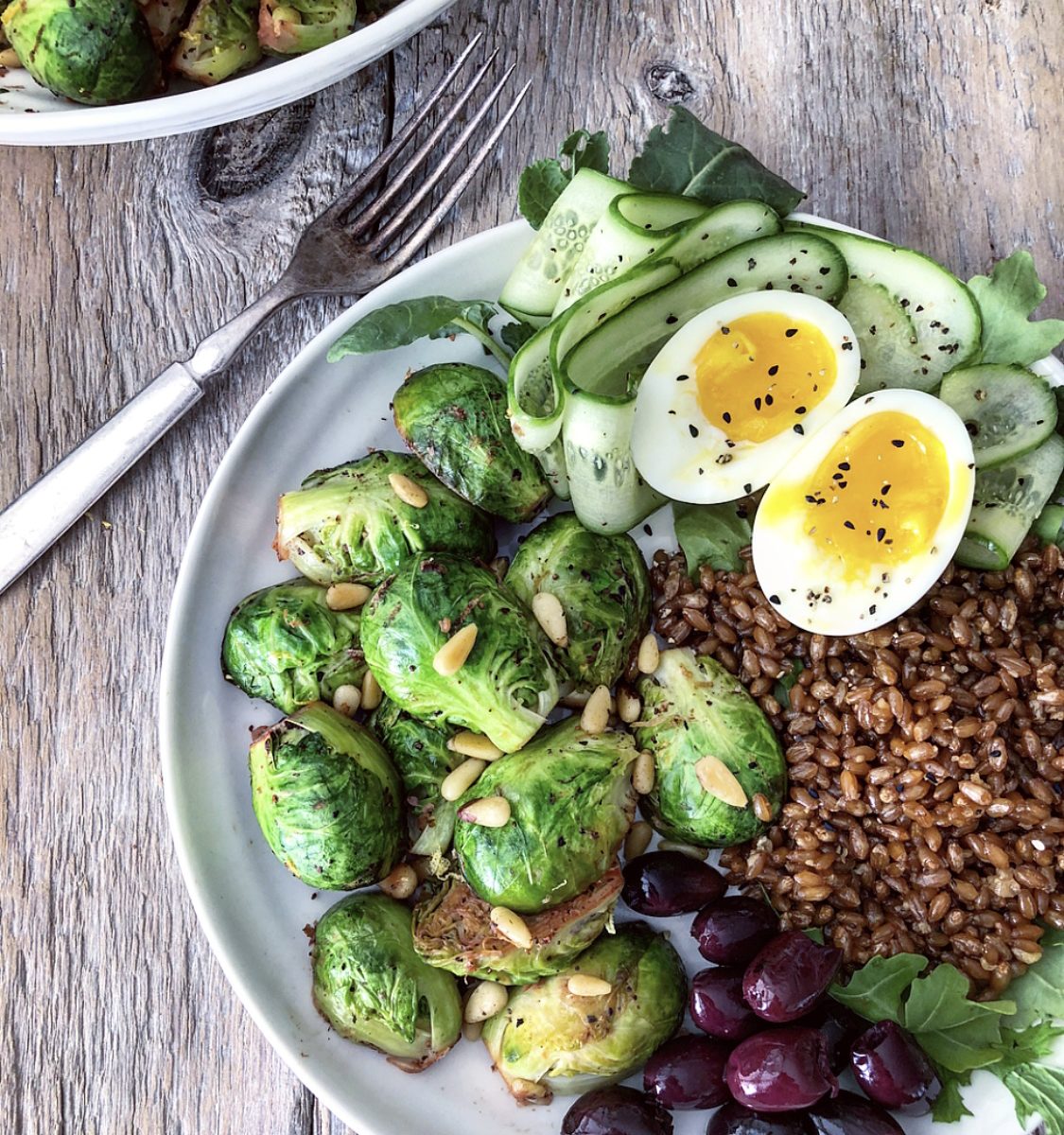 Sauteed Brussels Sprouts with Pine Nuts