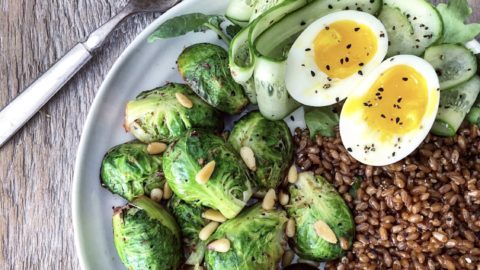 Sauteed Brussels Sprouts with Pine Nuts