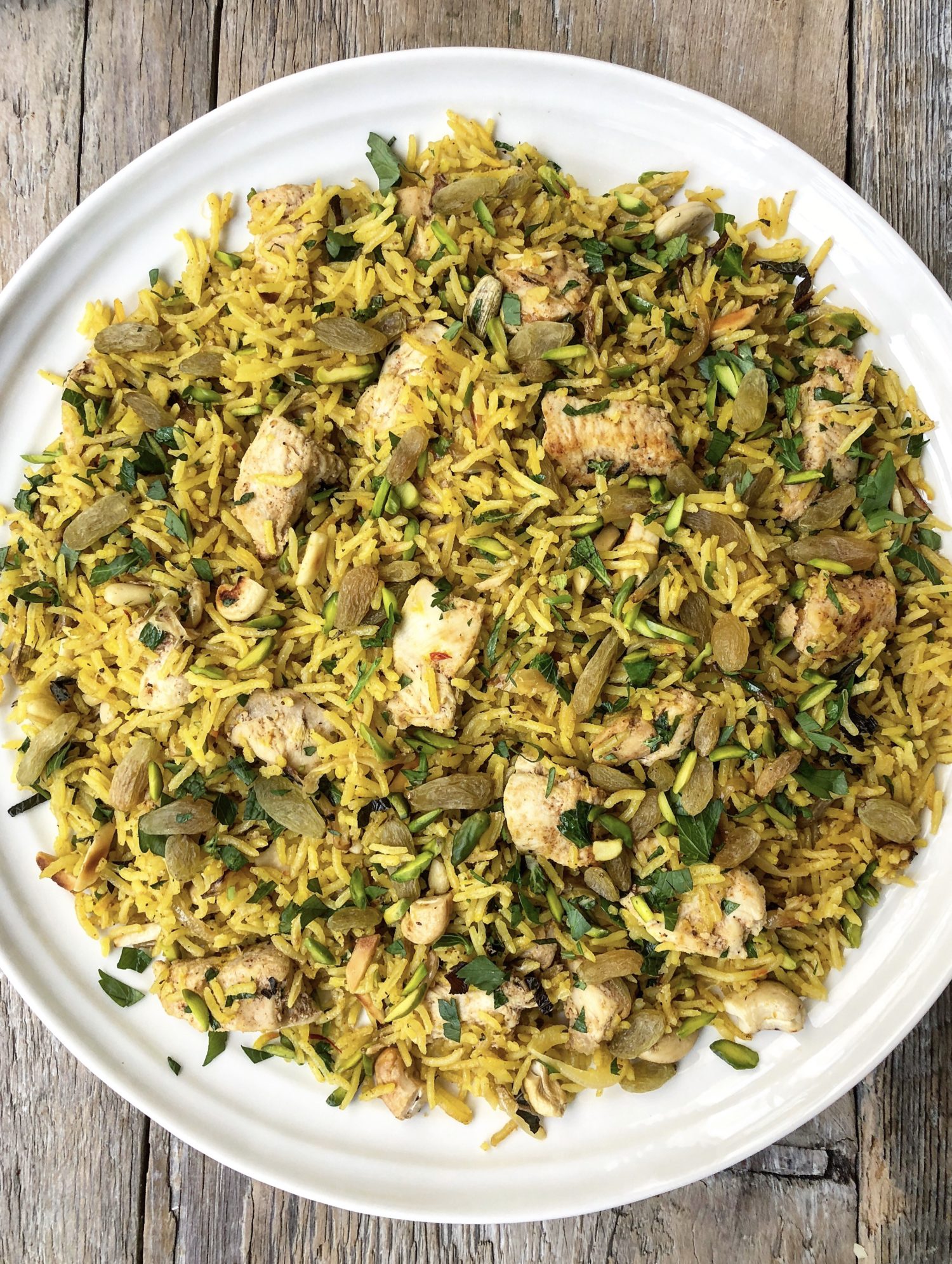 Chicken and Saffron-Scented Rice