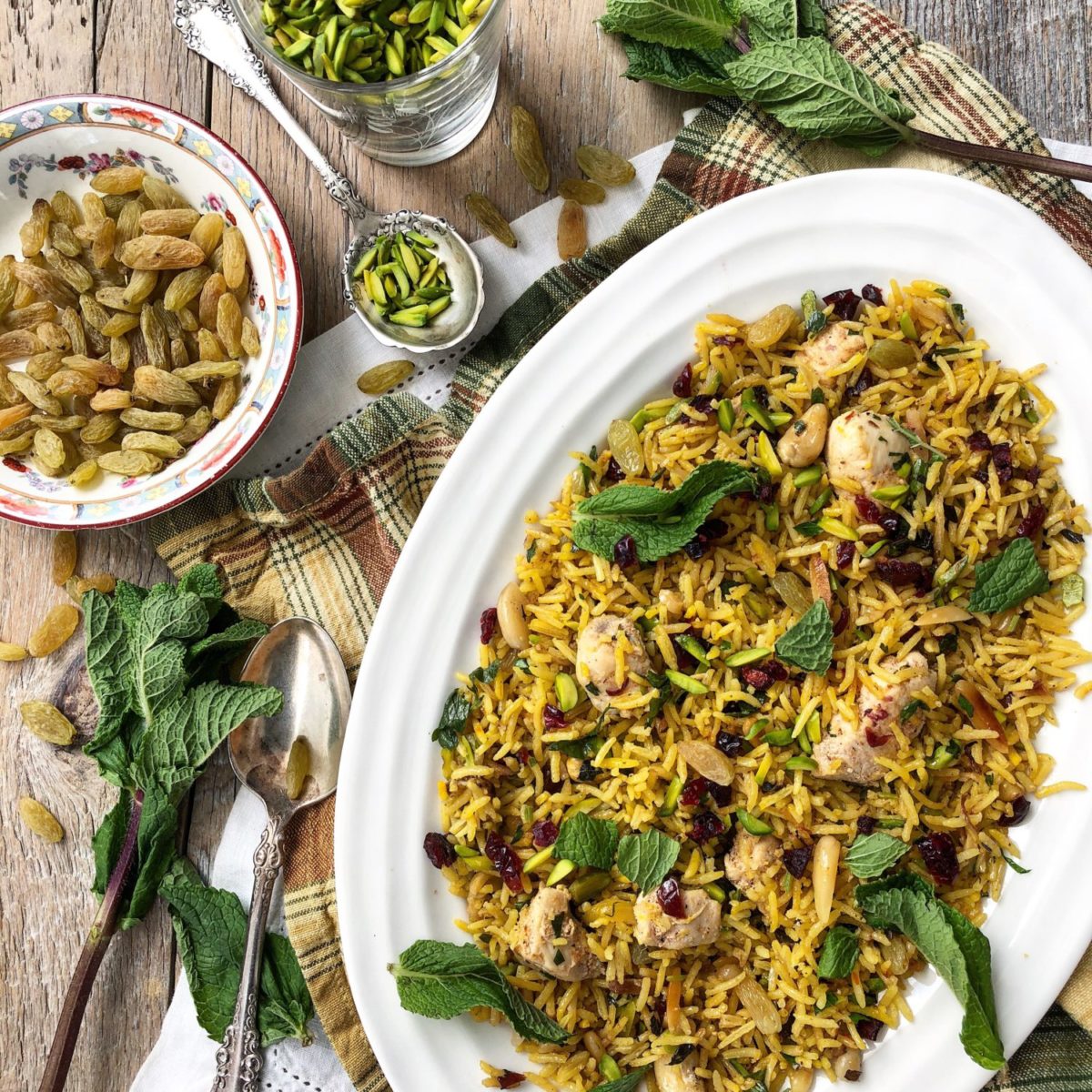 saffron chicken pilaf