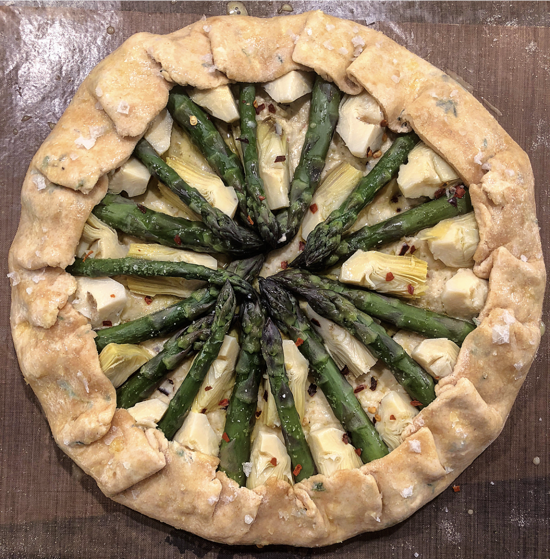 Asparagus and Artichoke Galette