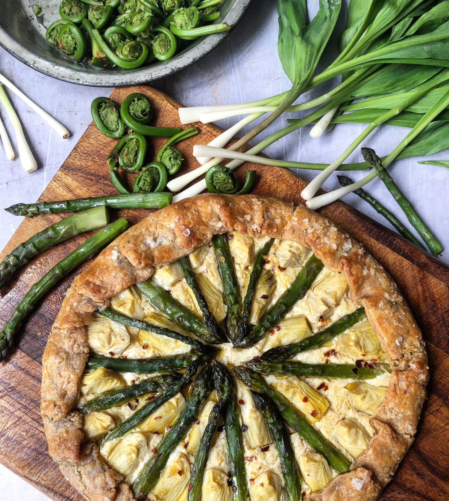 Asparagus and Artichoke Galette