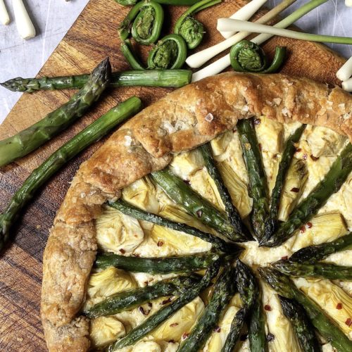 Asparagus and Artichoke Galette