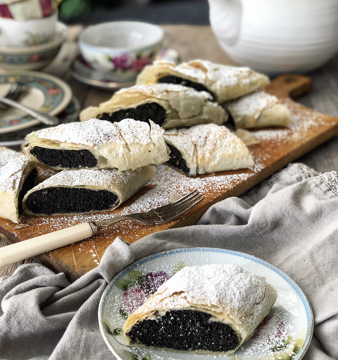 Brown Butter Poppy Seed Strudel