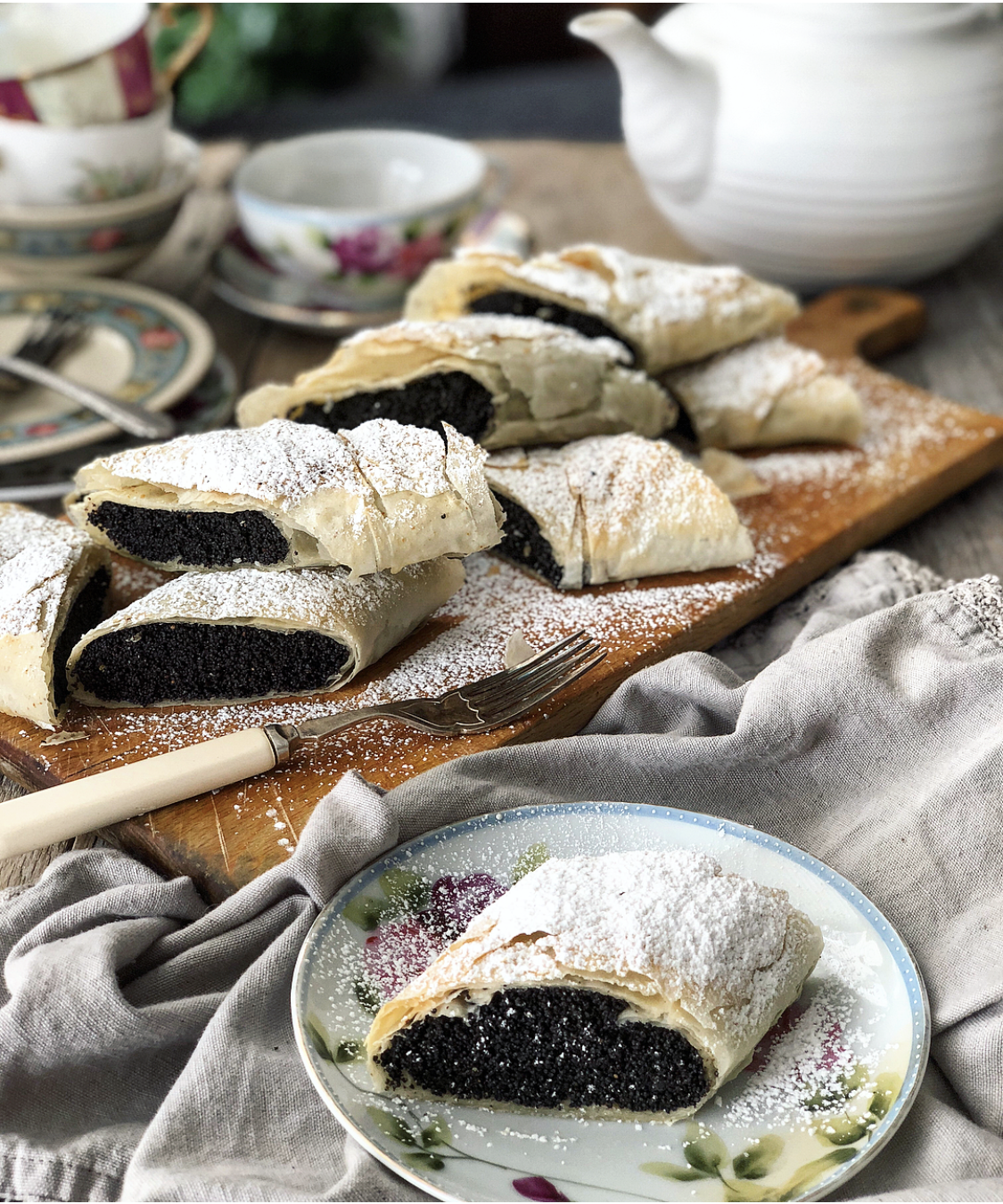 Brown Butter Poppy Seed Strudel