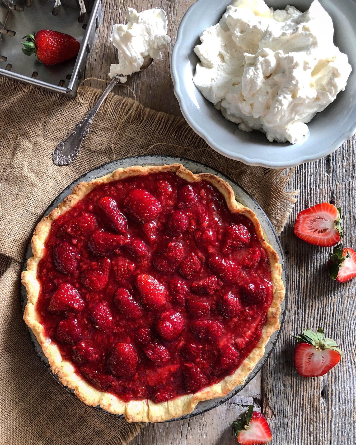 Rustic Strawberry Pie