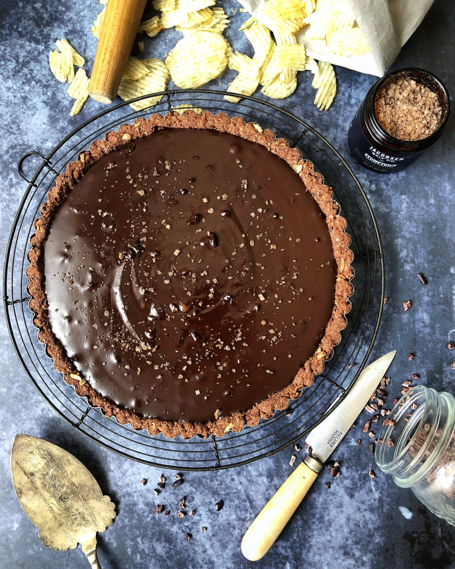 Salted Coffee Chocolate Tart The Lemon Apron