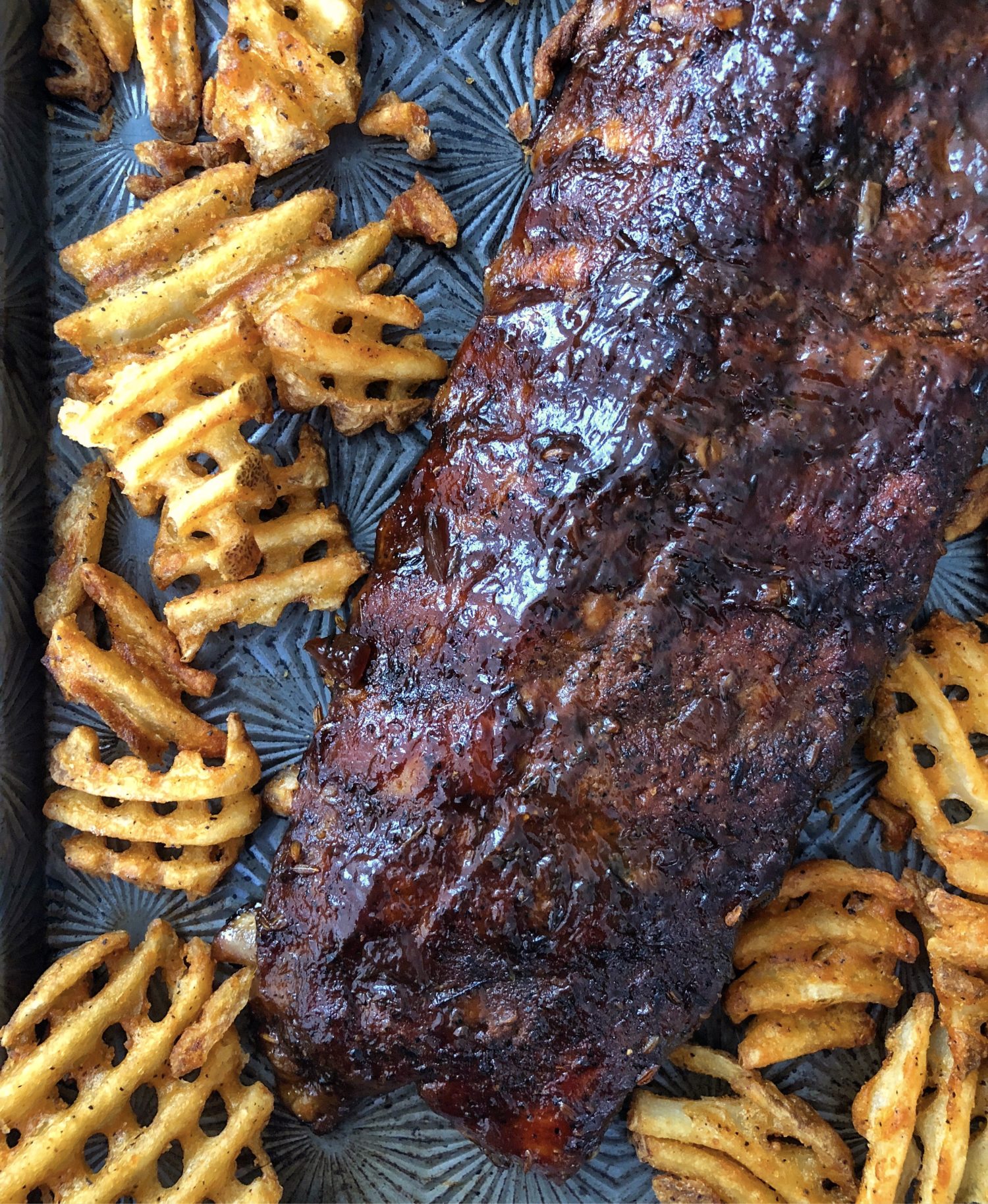 Sweet Spicy Sticky Coffee Rub Back Ribs