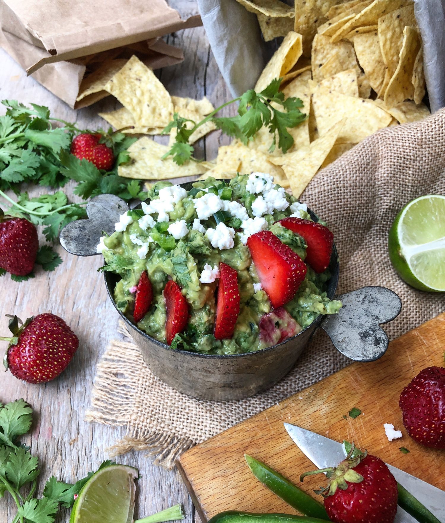 Strawberry Margarita Guacamole