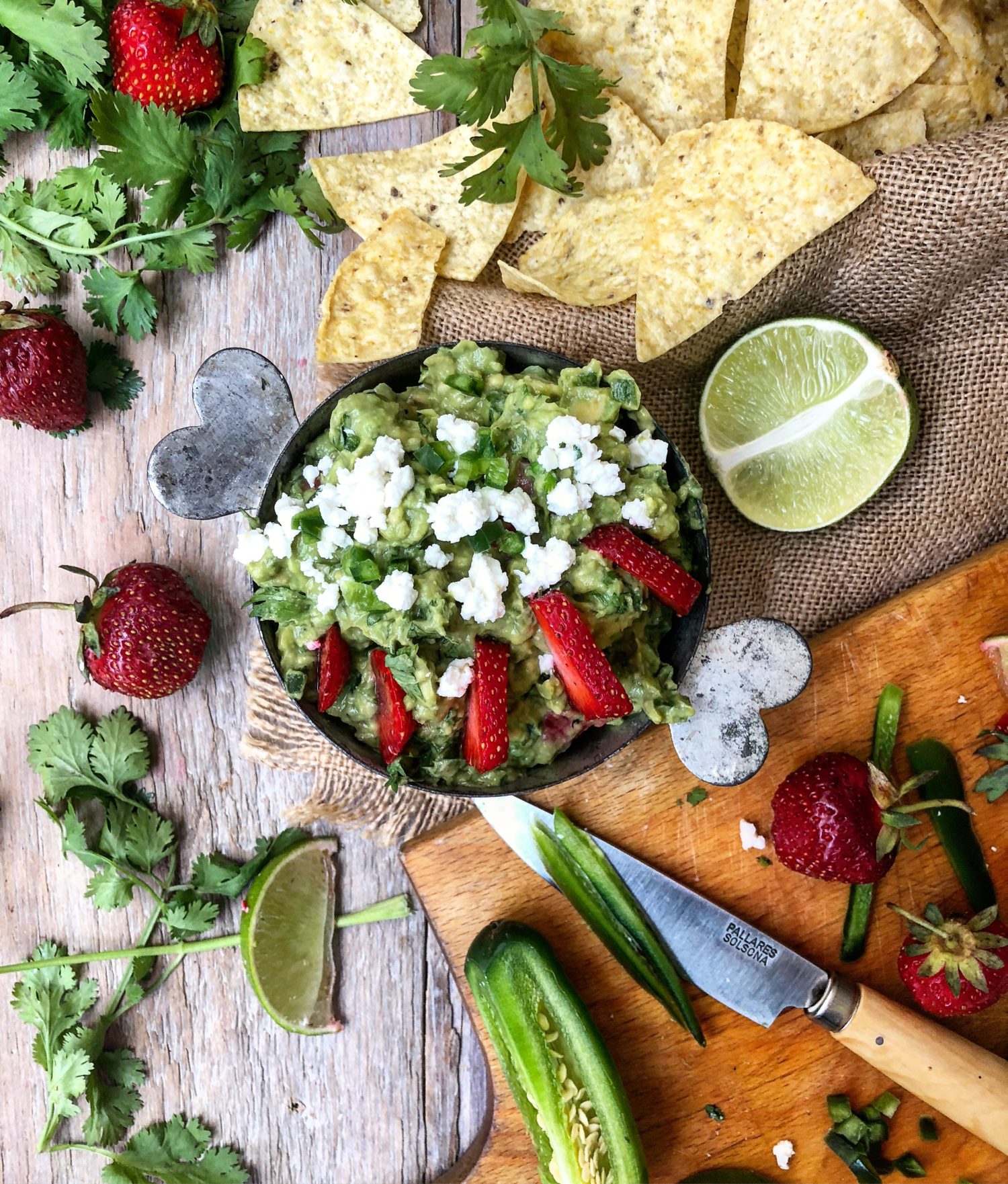 Strawberry Margarita Guacamole