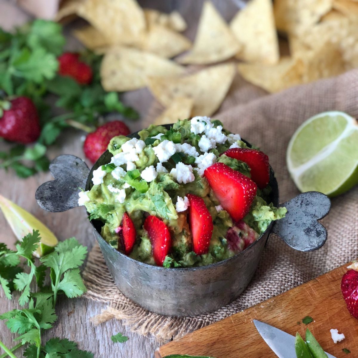 Strawberry Margarita Guacamole